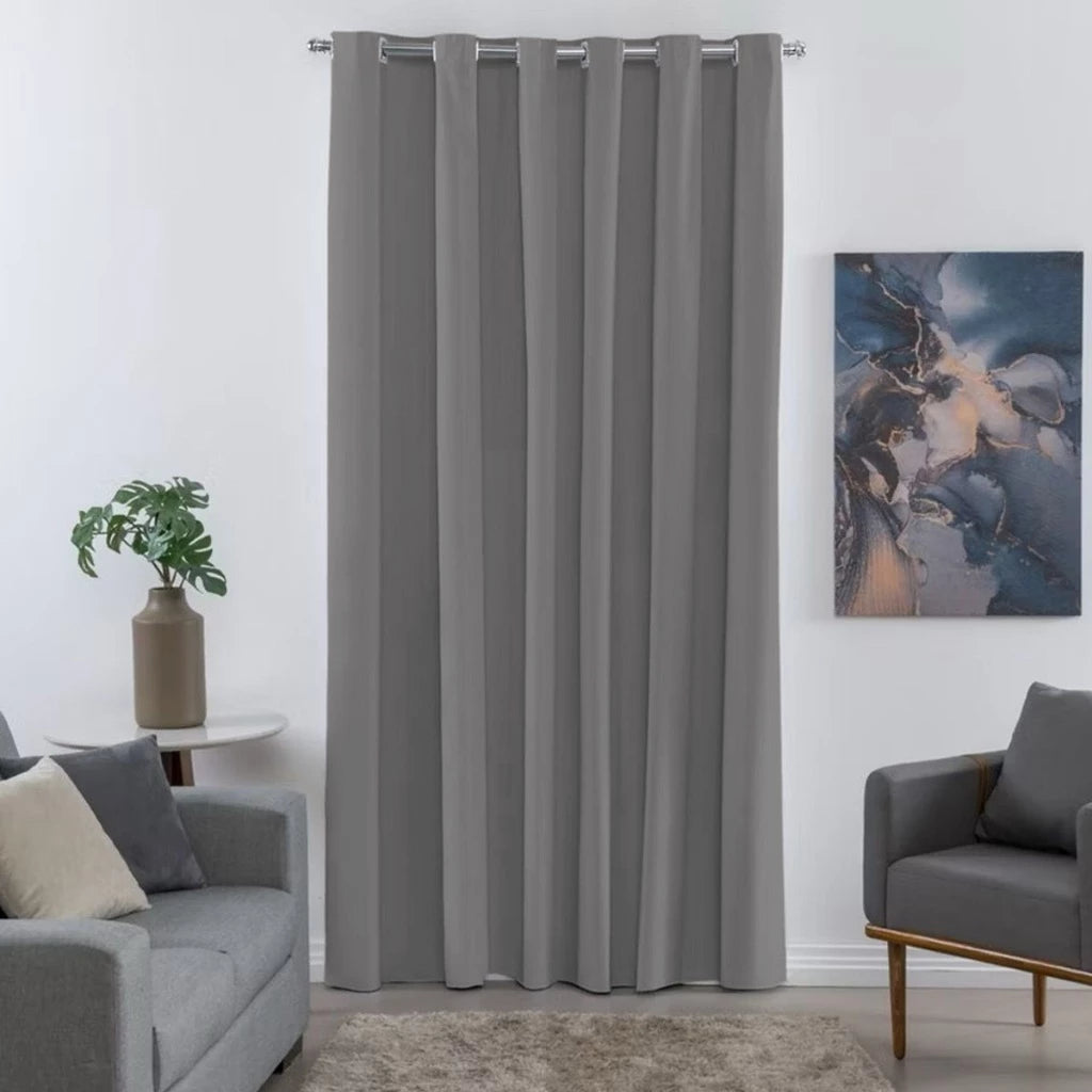 Cortina Porta Blackout Tecido Prime NOXHome | Reduz Calor Folha Única 1,40x2,20m