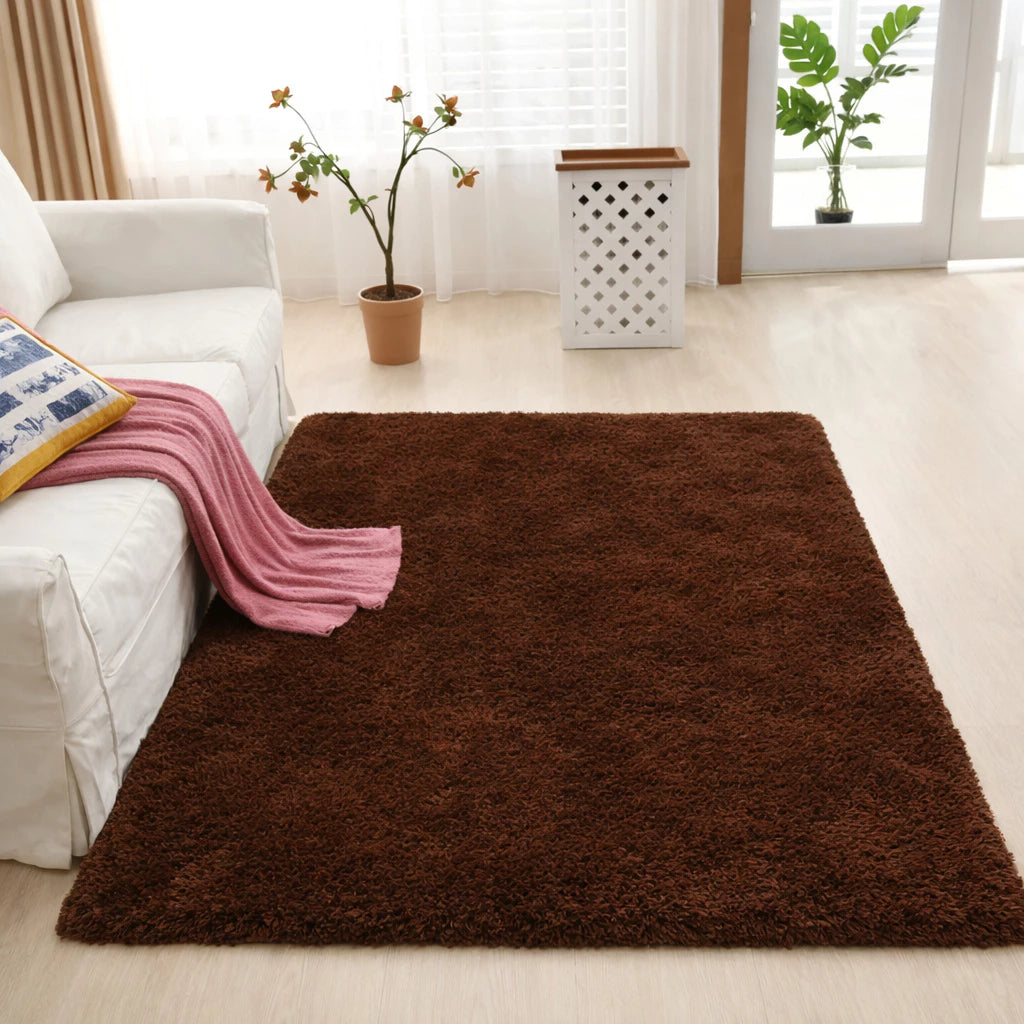 Tapete Peludo Shaggy NOXHome | Felpudo Antiderrapante Sala e Quarto 1,00x1,50m