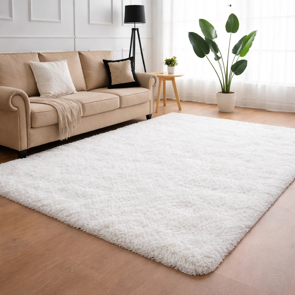 Tapete Peludo Shaggy NOXHome | Felpudo Antiderrapante Sala e Quarto 2,00x1,50m