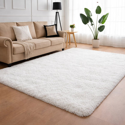 Tapete Peludo Shaggy NOXHome | Felpudo Antiderrapante Sala e Quarto 2,00x1,50m