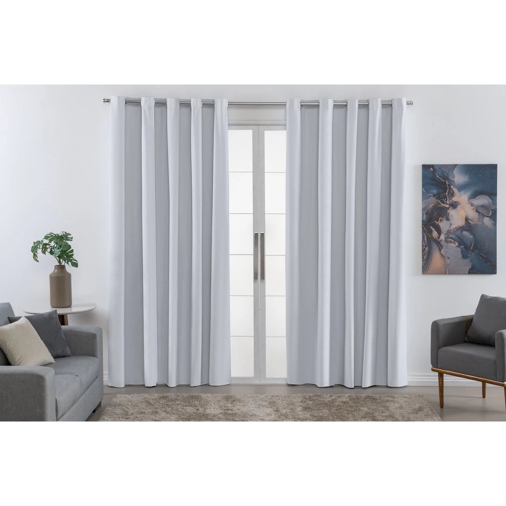 Cortina Blackout PVC NOXHome | 100% Blecaute para Varão Simples 2,80x3,00m