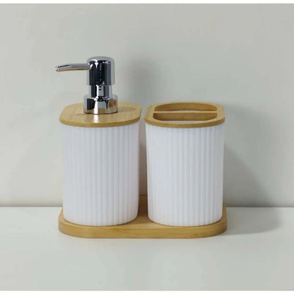 Kit Acessórios para Banheiro NOXHome | Saboneteira + Porta Escova + Copo – Conjunto Luxo