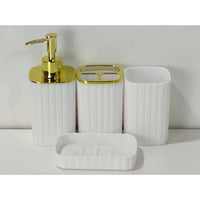 Kit4 Listras Quadradas Branco