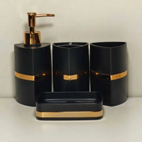 Kit4 Triângulo Preto e Ouro