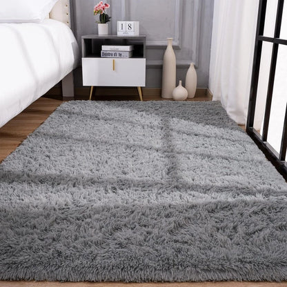 Tapete Peludo Shaggy NOXHome | Felpudo Antiderrapante Sala e Quarto 2,00x1,50m