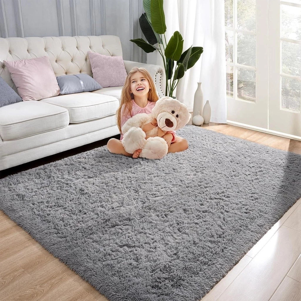 Tapete Peludo Shaggy NOXHome | Felpudo Antiderrapante Sala e Quarto 2,00x2,40m