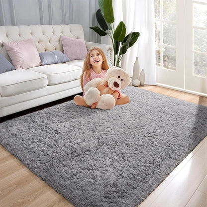 Tapete Peludo Shaggy NOXHome | Felpudo Antiderrapante Sala e Quarto 2,00x2,40m