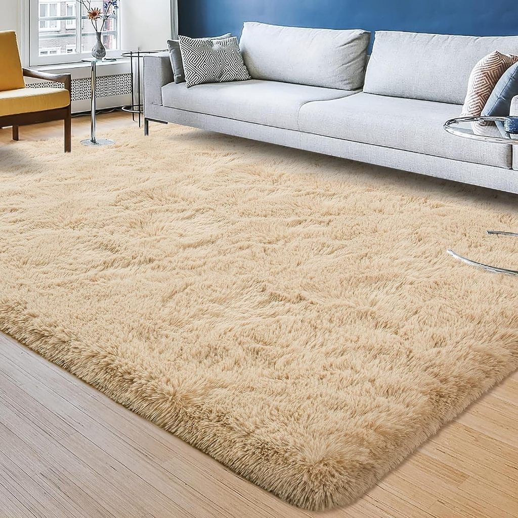 Tapete Peludo Shaggy NOXHome | Felpudo Antiderrapante Sala e Quarto 2,00x2,40m