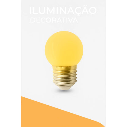 Lâmpada LED G45 E27 3W bivolt — detalhe 2