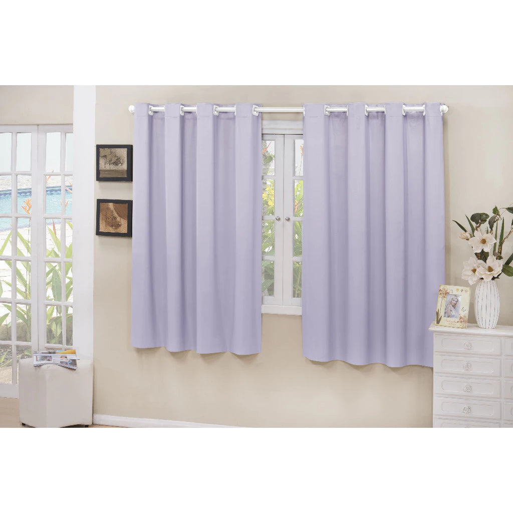 Cortina Blackout PVC 100% NOXHome | Corta Luz Quarto e Sala – Ilhós Cromados