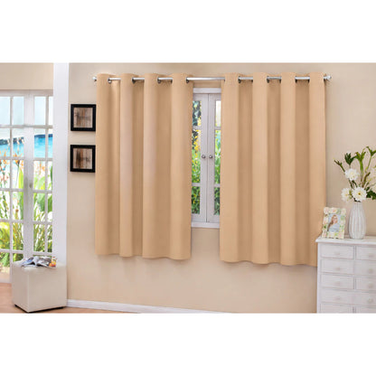 Cortina Blackout PVC 100% NOXHome | Corta Luz Quarto e Sala – Ilhós Cromados