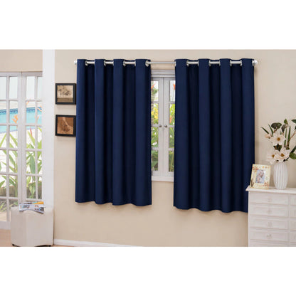 Cortina Blackout PVC 100% NOXHome | Corta Luz Quarto e Sala – Ilhós Cromados