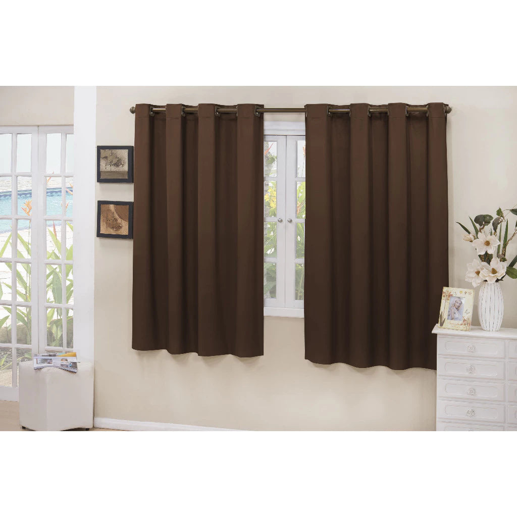 Cortina Blackout PVC 100% NOXHome | Corta Luz Quarto e Sala – Ilhós Cromados