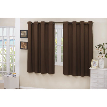Cortina Blackout PVC 100% NOXHome | Corta Luz Quarto e Sala – Ilhós Cromados