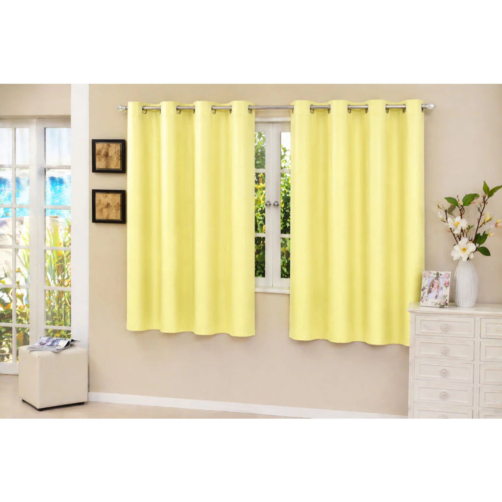 Cortina Blackout PVC 100% NOXHome | Corta Luz Quarto e Sala – Ilhós Cromados